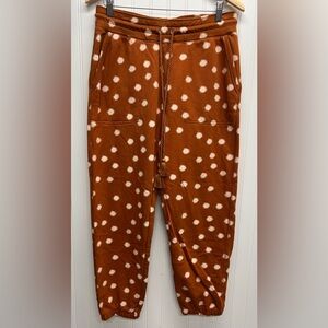 Anthropologie Daily Practice Polka‎ Dot Tassel Joggers Sz M